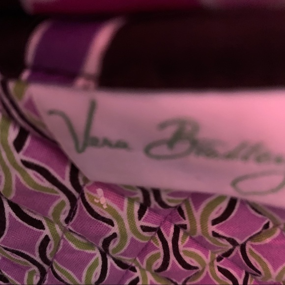 Vera Bradley Pink Brown Quilted Paisley Tote - Picture 5 of 6